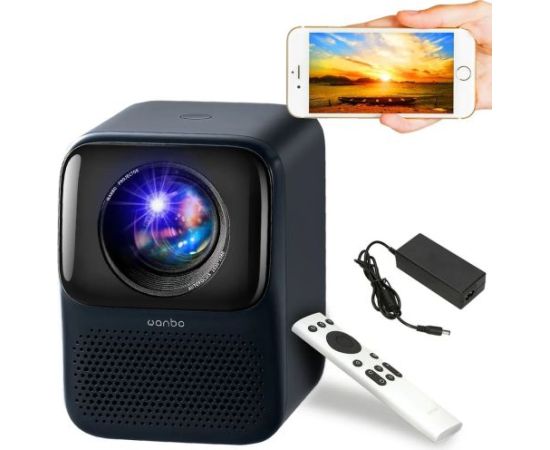 Xiaomi Wanbo Projector T2 Max (New) Portable Full HD 1080p with Android System Blue EU