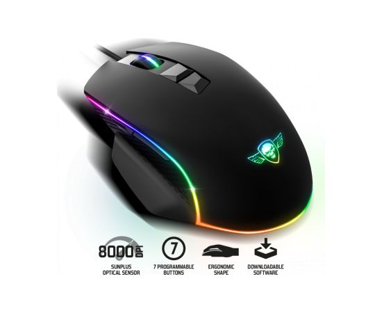 Spirit Of Gamer PRO-M1 RGB Optical Gaming Mouse Black