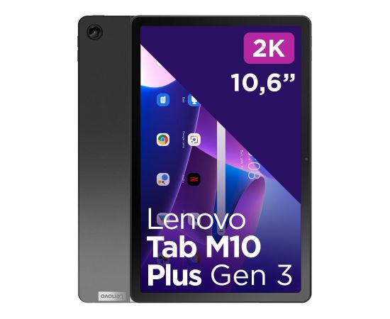 Lenovo Tab M10 Plus 128 GB 26.9 cm (10.6") Qualcomm Snapdragon 4 GB Wi-Fi 5 (802.11ac) Android 12 Grey Планшетные ПК