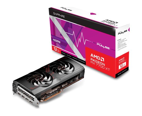 SAPPHIRE Radeon RX 7700 XT PULSE GAMING OC 12GB GDDR6 DUAL graphics card