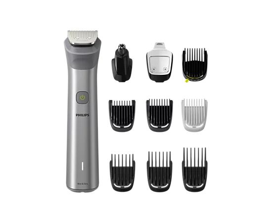 PHILIPS MG5920/15 Multigroom series 5000 9-in-1 trimmeris sejai, matiem un ķermenim, melns un tērauda