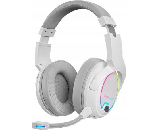 Mars Gaming MHW-100 Wireless Headset 2.4GHz Bezvadu spēļu austiņas ar mikrofonu USB-C / ARGB Flow
