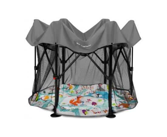 Saliekamā manēža ROEL grey multicolor Lionelo [Akcija] Manēžas, Sētiņas