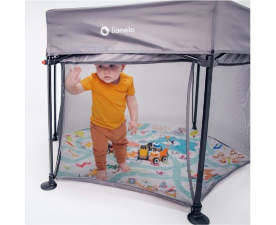 Saliekamā manēža ROEL grey multicolor Lionelo [Akcija] Manēžas, Sētiņas