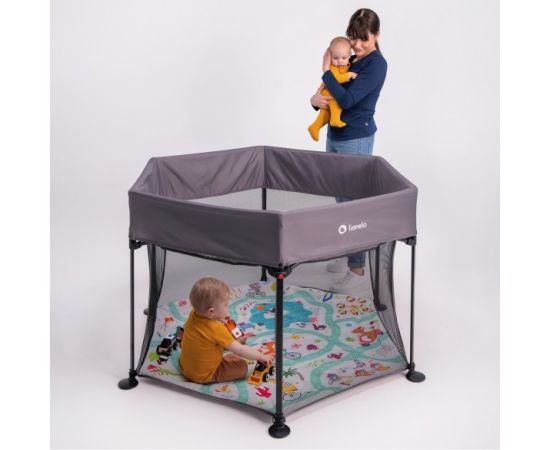 Saliekamā manēža ROEL grey multicolor Lionelo [Akcija] Manēžas, Sētiņas