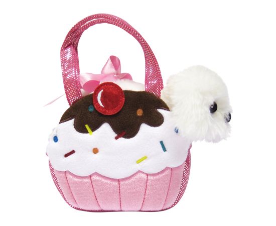 AURORA Fancy Pals  Плюшевый щенок в сумке в виде капкейка, 20 см