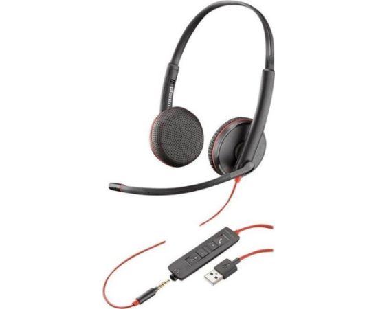 Plantronics Austiņas ar mikrofonu Poly Blackwire C3225  (209747-22)