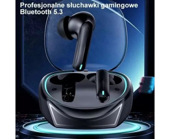 Bezvadu austiņas USAMS Bluetooth 5.3 TWS XJ13 series Gaming Earbuds black BHUXJ01 (US-XJ13)