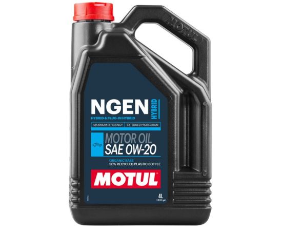 Motora eļļa MOTUL 0W20 NGEN HYBRID 0W20 4L API SP, ILSAC GF-6A