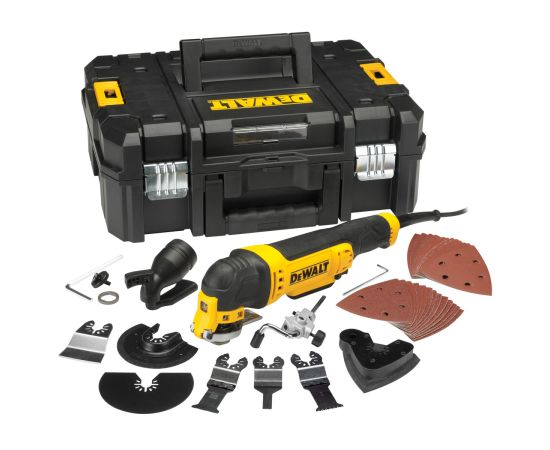 Dewalt DWE315KT-QS Multifunkcionāls zāģis ar vadu, 300W, 0-22000 apgr./min