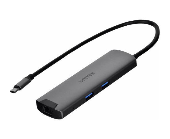 UNITEK ACTIVE HUB USB-C 5GBPS, HDMI RJ-45 PD 100W