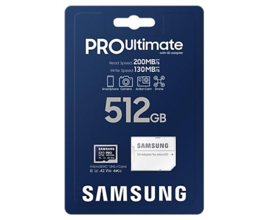 MEMORY MICRO SDXC 512GB/W/ADAPT. MB-MY512SA/WW SAMSUNG