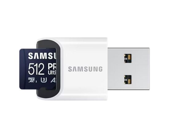 SAMSUNG 512GB PRO Ultimate microSDXC Card UHS-I U3 FHD 4K UHD