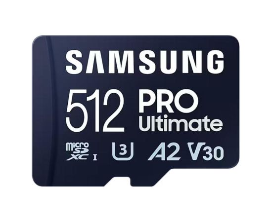 SAMSUNG 512GB PRO Ultimate microSDXC Card UHS-I U3 FHD 4K UHD