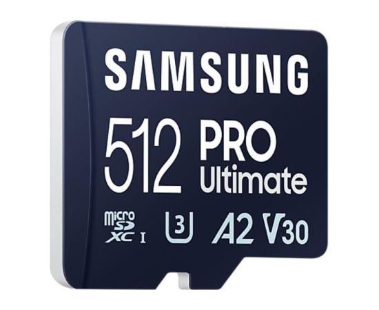 SAMSUNG 512GB PRO Ultimate microSDXC Card UHS-I U3 FHD 4K UHD
