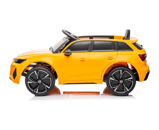 Audi RS 6 vienvietīgs elektromobilis, dzeltens