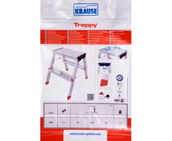 Krause Folding Step Treppy silver