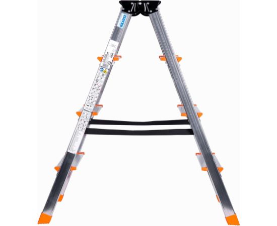 Krause Dopplo double-sided step ladder silver