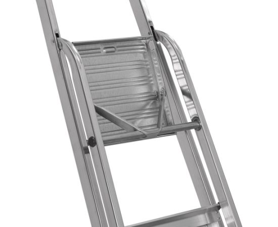 Krause Solidy Folding ladder silver