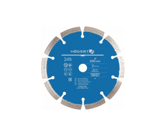 Dimanta griešanas disks Hogert HT6D746; 230 mm