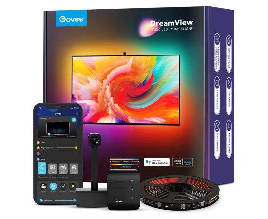 Govee DreamView T1 TV Backlight RGBIC LED Smart Strip Bluetooth / Wi-Fi / 55-65"