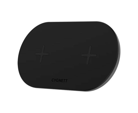 Dual wireless charger Cygnett 20W (black)