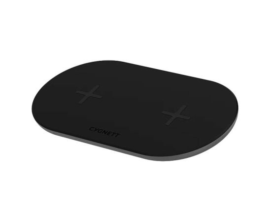 Dual wireless charger Cygnett 20W (black)