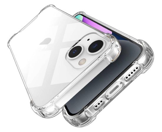 Anti shock силиконовый чехол Fusion 1.5 мм для Apple iPhone 15 Plus прозрачный