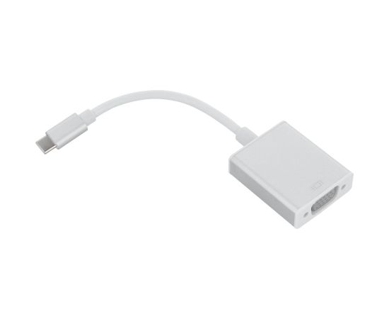 Fusion adapteris no USB-C uz VGA sudrabs