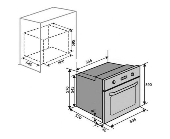 Built-in oven Schlosser OER616AT
