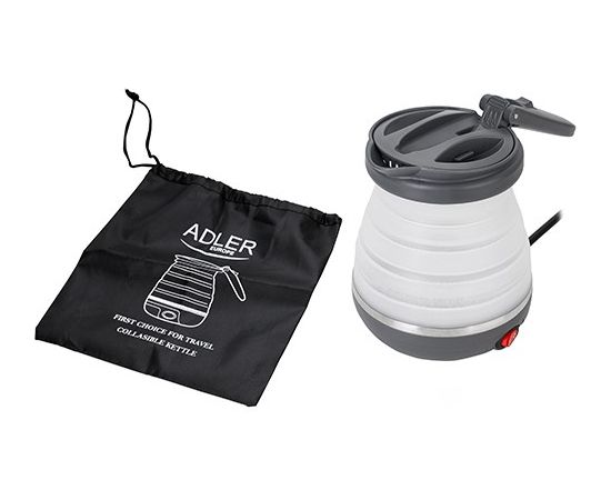 Adler AD 1279 electric kettle 0.6 L 750 W Black, White