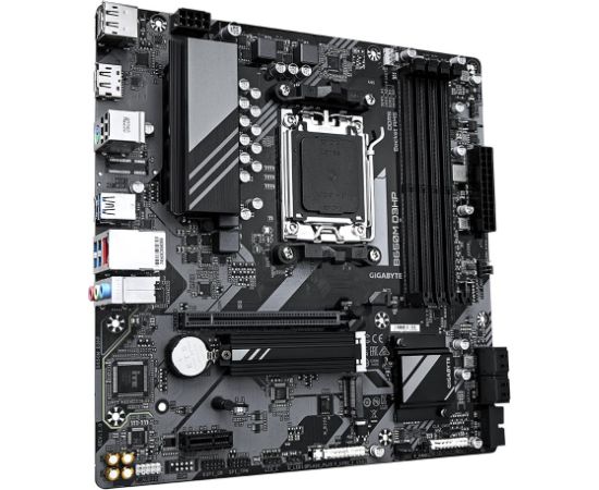 Mainboard GIGABYTE AMD B650 SAM5 Micro-ATX Memory DDR5 Memory slots 4 1xPCI-Express 3.0 1x 1xPCI-Express 4.0 16x 2xM.2 1xHDMI 2xDisplayPort 2xUSB 2.0 3xUSB 3.2 1xUSB-C 1xPS/2 1xRJ45 3xAudio port B650MD3HP