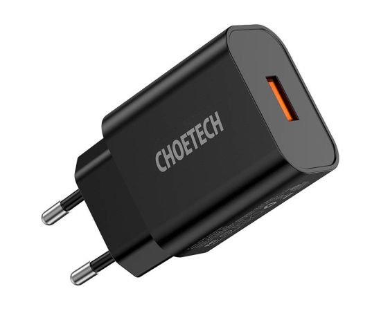 Wall Charger Choetech 18W USB-A (black)