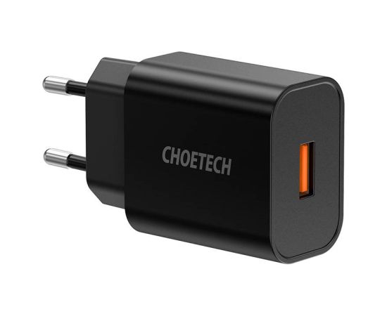 Wall Charger Choetech 18W USB-A (black)