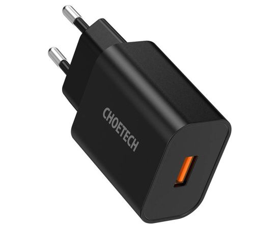 Wall Charger Choetech 18W USB-A (black)