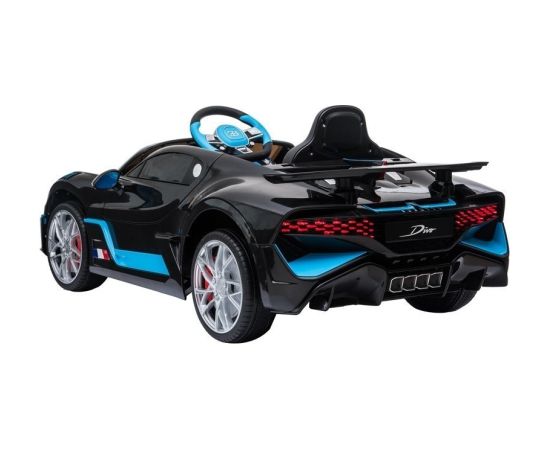 Lean Cars Electric Ride-On Car Bugatti Divo Black Painted