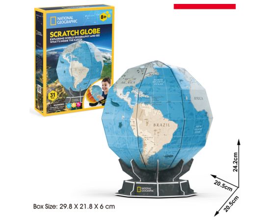 Cubic Fun CUBICFUN 3D пазл Scratch Globe