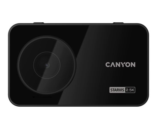 Canyon DVR25GPS, 3.0'' IPS (640x360), touch screen, WQHD 2.5K 2560x1440@60fps, NTK96670, 5 MP CMOS Sony Starvis IMX335 image sensor, 5 MP camera, 140° Viewing Angle, Wi-Fi, GPS, Video camera database, USB Type-C, Supercapacitor