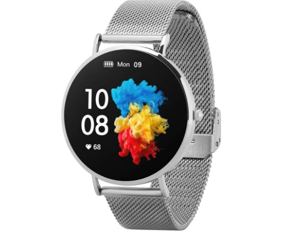 Garett Smartwatch Verona Silver Steel Умные часы AMOLED / Bluetooth 5.1 / IP67 / GPS / SMS