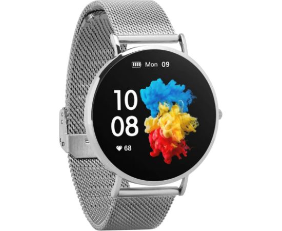 Garett Smartwatch Verona Silver Steel Умные часы AMOLED / Bluetooth 5.1 / IP67 / GPS / SMS