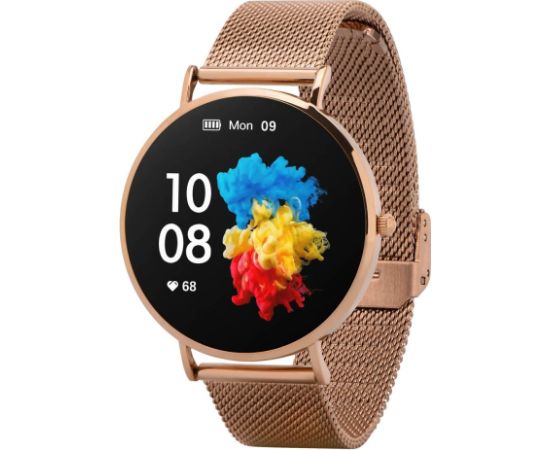 Garett Smartwatch Garett Verona Gold Steel Умные часы AMOLED / Bluetooth 5.1 / IP67 / GPS / SMS