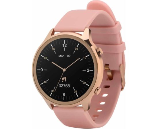 Garett Smartwatch Garett Veronica gold-pink Sieviešu viedpulkstenis IPS / Bluetooth 5.1 / IP67 / GPS / SMS
