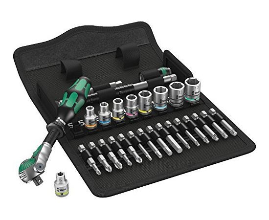 Wera Zyklop Speed 8100SA6 bit set/wrench set 1/4" - 28-pieces - 05004016001