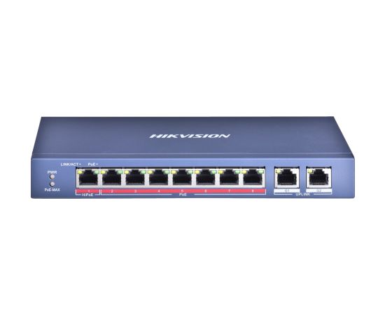 Hikvision Digital Technology DS-3E0310HP-E network switch Unmanaged Fast Ethernet (10/100) Power over Ethernet (PoE) Blue