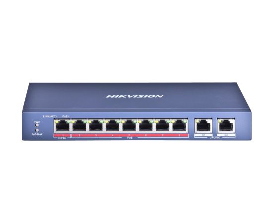 Hikvision Digital Technology DS-3E0310HP-E network switch Unmanaged Fast Ethernet (10/100) Power over Ethernet (PoE) Blue