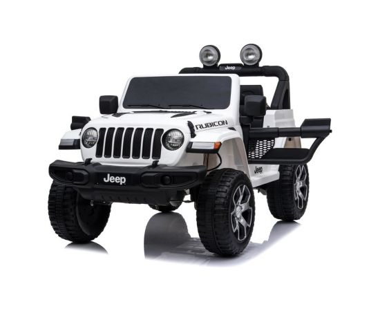 Lean Cars Electric Ride On Jeep Rubicon 4x4 White