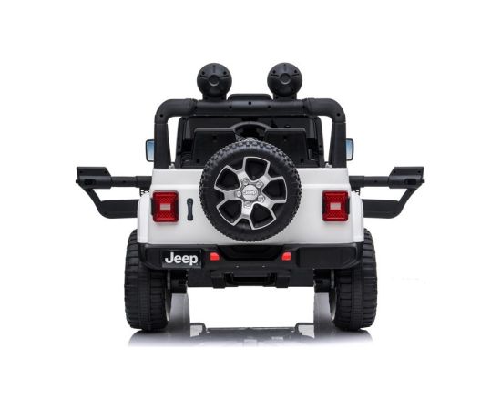 Lean Cars Electric Ride On Jeep Rubicon 4x4 White
