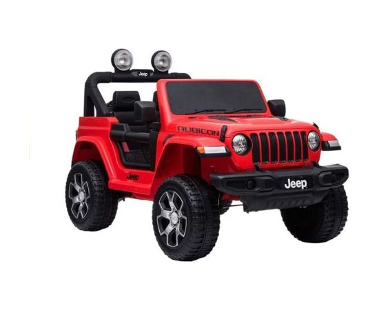 Lean Cars Electric Ride On Car Jeep Rubicon 4x4 Red Bērnu elektriskās automašīnas