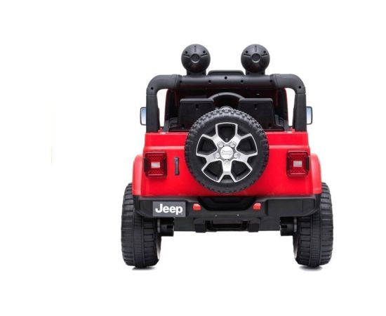 Lean Cars Electric Ride On Car Jeep Rubicon 4x4 Red Bērnu elektriskās automašīnas