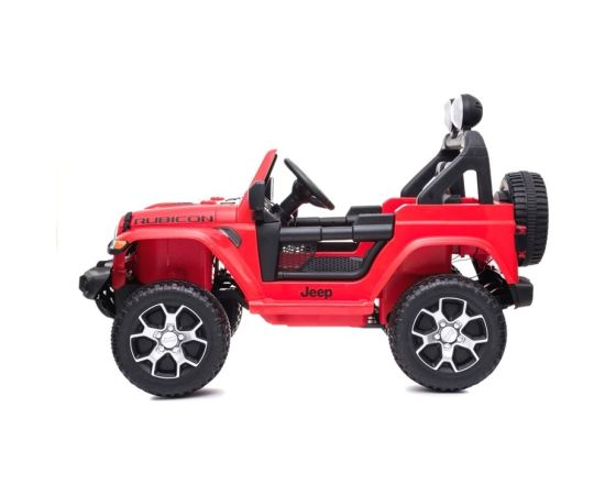 Lean Cars Electric Ride On Car Jeep Rubicon 4x4 Red Bērnu elektriskās automašīnas